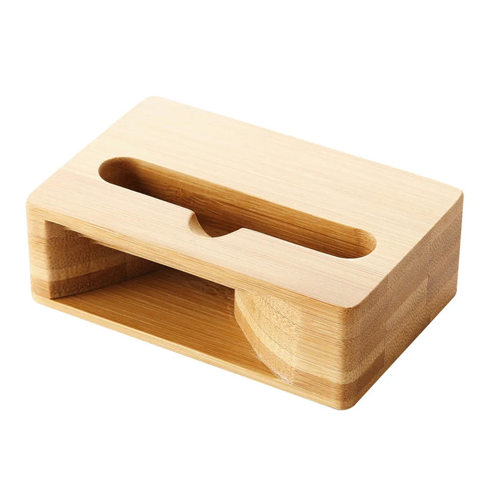 

Mobile Phone Support Wooden Phone Holder Multi-purpose Phone Stand Phone Organizer