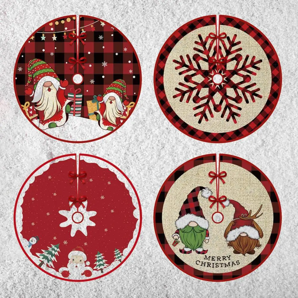 

Новогодняя подкладка, мультяшная износостойкая наклейка на елку, юбка на елку, юбка на рождественскую елку, товары для вечеринки