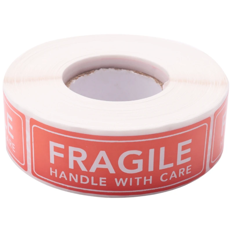 

1 Roll/500Pcs Fragile Stickers - Fragile Handle With Care Labels - For Moving, Shipping, Mailing