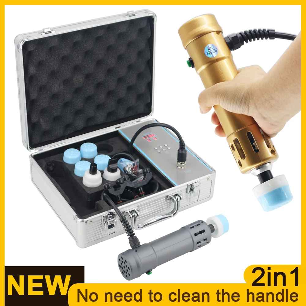 

Shockwave Therapy Machine 2in1 Electric Chiropractic Tool Shock Wave Equipment Muscle Relax Professional Body Massager