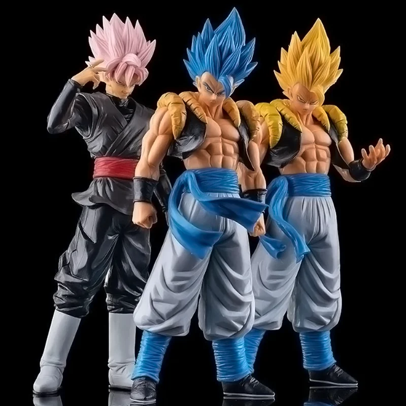 

Dragon Ball Anime Z Super Saiyan Blue/pink Gogeta PVC Action Figure Model Toys Desktop Decoraction Children Birthday Gift