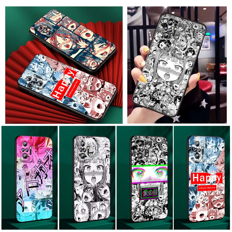 

Anime ahegao manga girl Phone Case For Xiaomi Redmi Note 11E 11S 11 11T 10 10S 9 9T 9S 8 8T Pro Plus 5G 7 5 Black FUndas