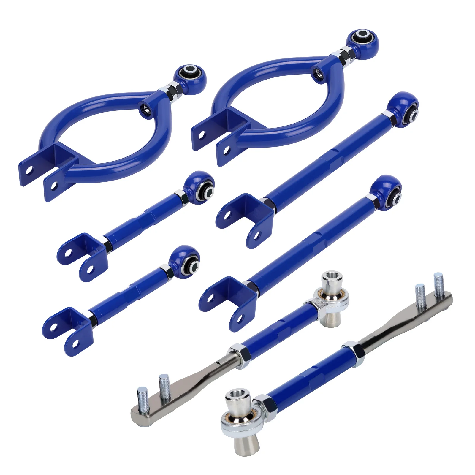 

Комплект Заднего развала + рычаги контроля тяги натяжные стержни для Nissan 240SX S13 89-94 Регулируемый передний Натяжной стержень + носок + тяга