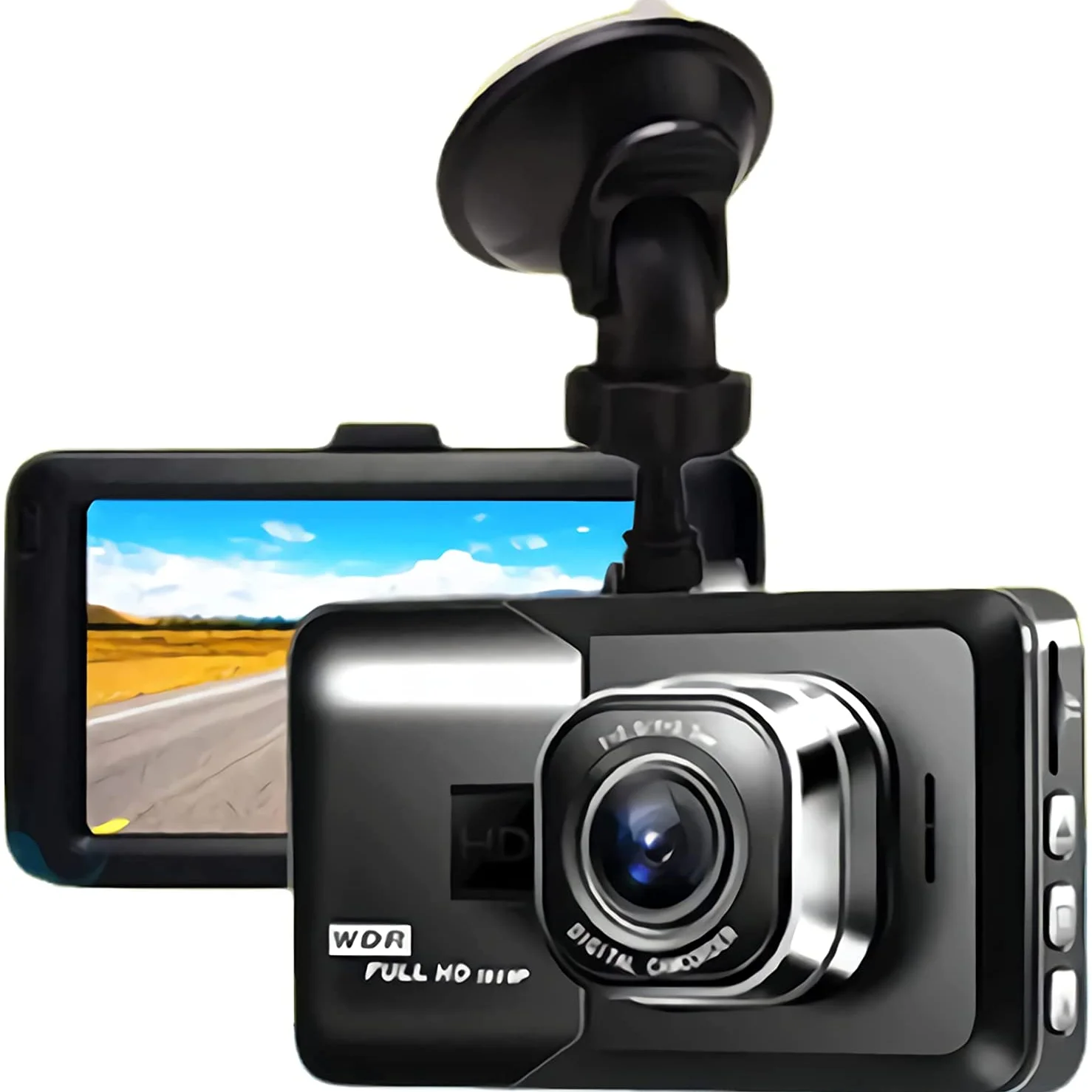 

Dash Cam 1080P FHD DVR Car Dash Cam 3 Inch LCD Screen 170° Wide Angle, Motion Detection, Parking Monitor