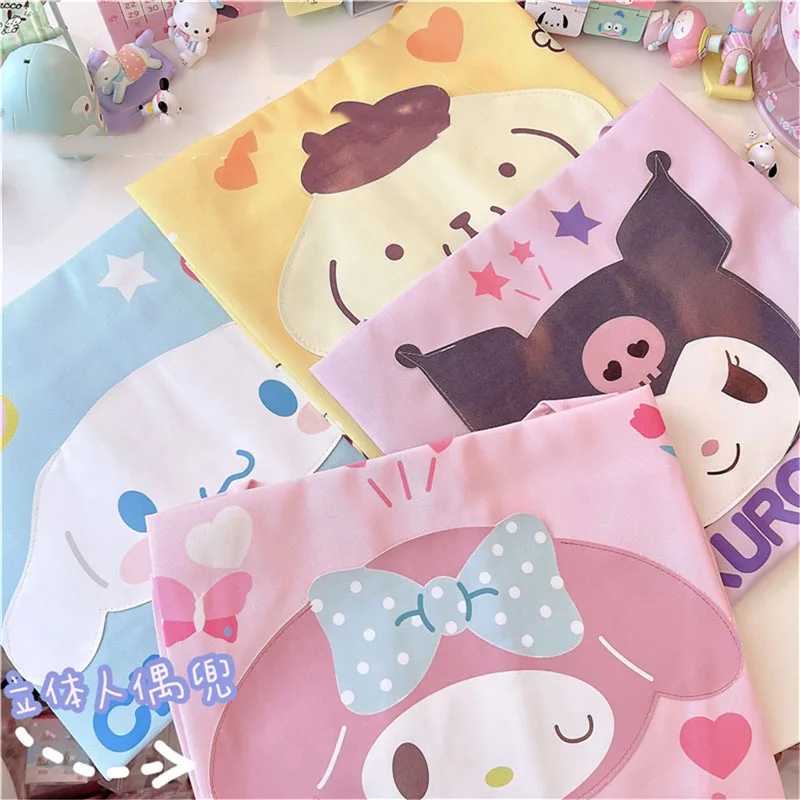 

4 Style Kawaii Sanrioed Anime Cinnamoroll My Melody Kuromi Purin Dog Housework Kitchen Stain-Resistant Waterproof Canvas Apron