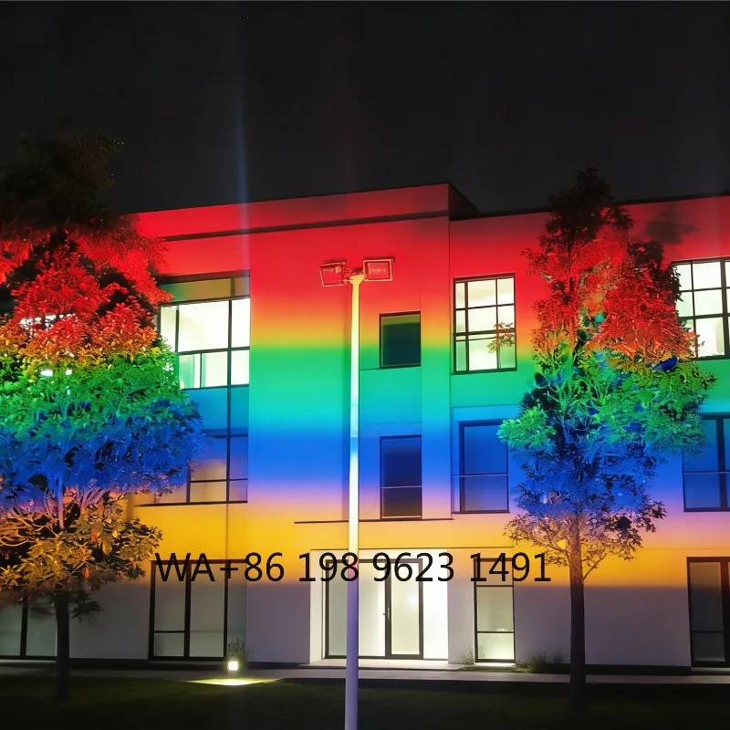 Фото 52W RGB IP65 Алюминиевый DMX прожектор-радуга для стадионов, садов, площадей, зданий и проектов наружного освещения №5
