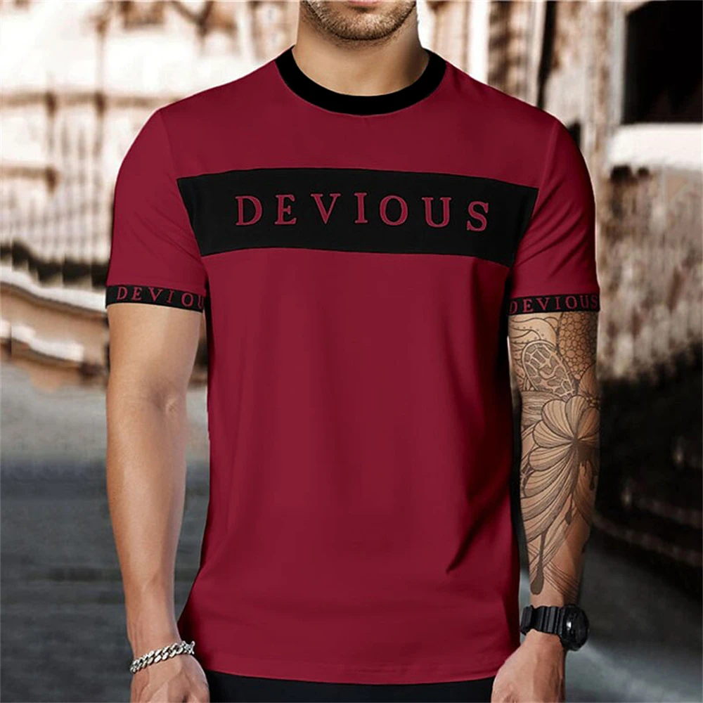 

Men T-Shirts Carta Simples Oversized T Shirt Para Homens Verão Moda Manga Curta High Street Top Tee Roupas Masculinas Do Vintage