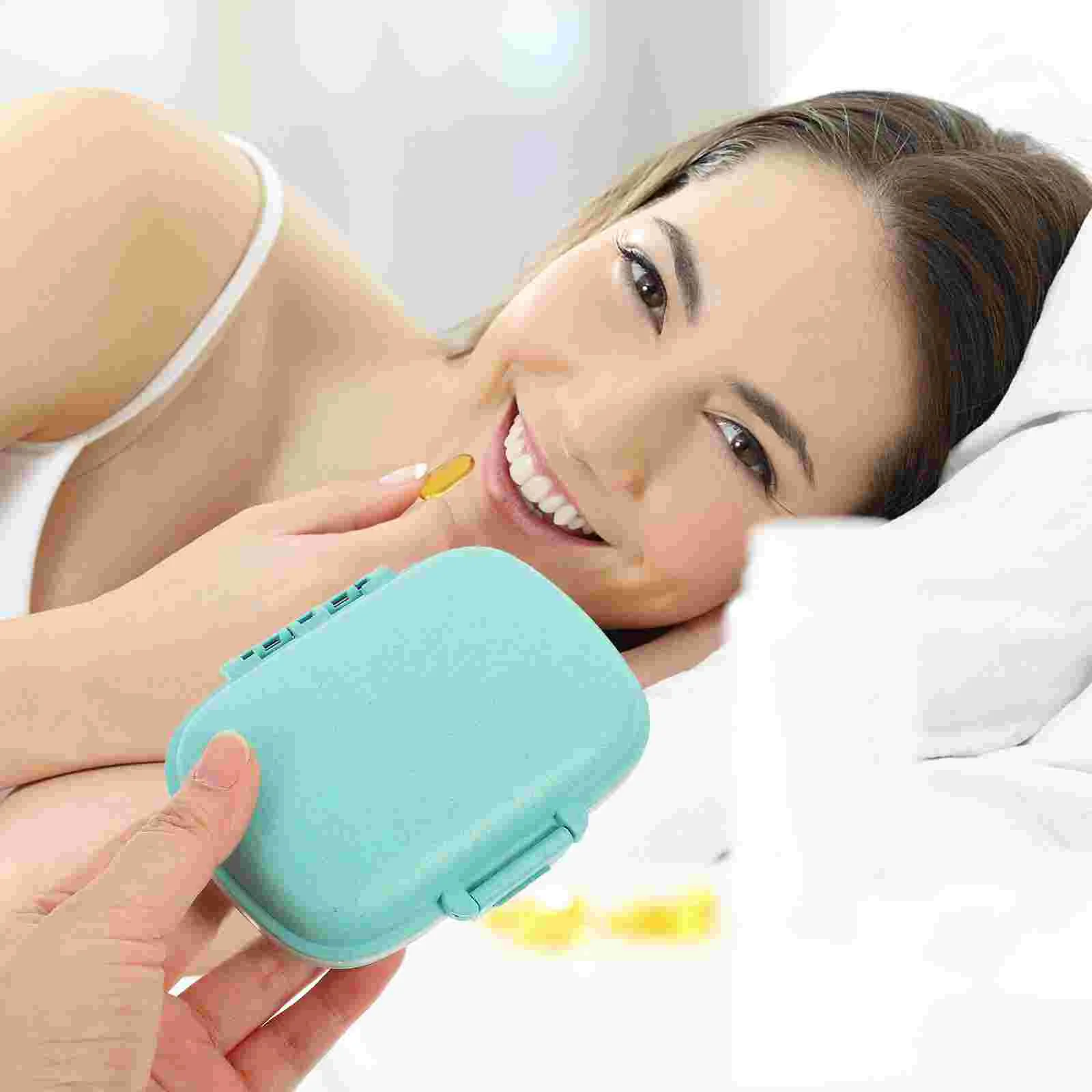 

Case Organizer Box Weekly Travel Storage Dispenser Daily Portable Cabinet Planner Tray Container Tablet Multi Grid Household