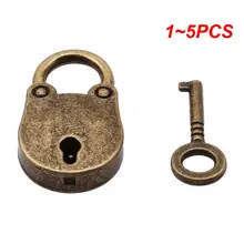 1~5PCS Mini Padlock Metal Durable Strong And Sturdy Wear-resistant Resistant Home Decor Crafts Laptop Lock 21 Grams