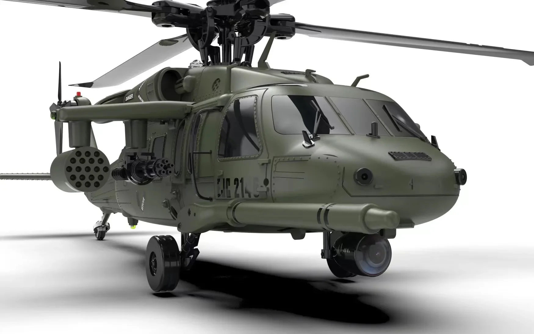 Радиоуправляемый вертолет Black Hawk Yxznrc F09 Uh60 6 каналов 6-осевой гироскоп 3d6g двойной