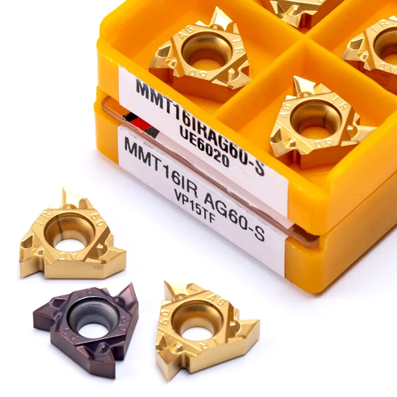 Фото MMT16IR MMT16ER AG60-S VP15TF UE6020 US735 Резьбовая фреза Твердосплавный инструмент MMT 16ER 16IR AG60-S VP15TF UE6020 Токарный инструмент №1