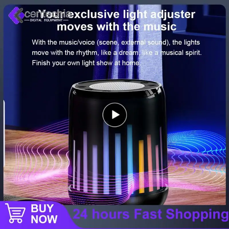 

Wireless Rgb Light Mini Audio Mini Portable Subwoofer Speaker Colorful Music Box For Iphone Speaker Stereo 3d Surround