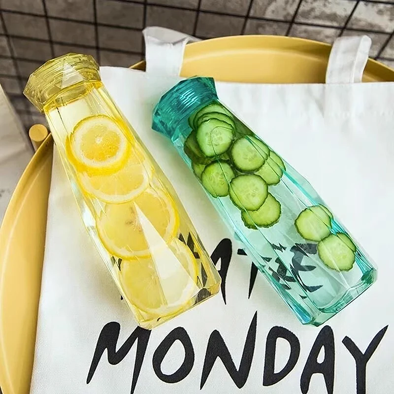 Алмазная бутылка для воды стеклянная чашка не содержит свинца термостойкая