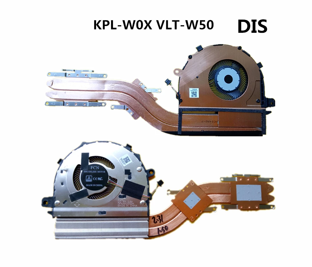Новый оригинальный радиатор для охлаждения процессора ноутбука и вентилятор Huawei