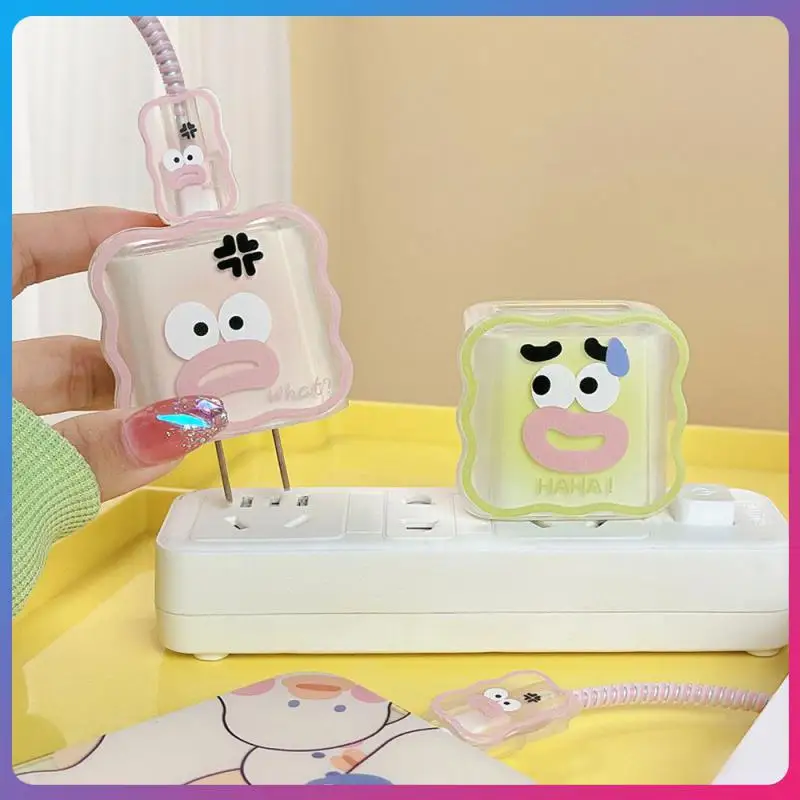 

Not Easily Damaged Phone Charger Head Safe Materials Wear Resistance Smart Cover Environmentally Friendly Pvc Birthday Present