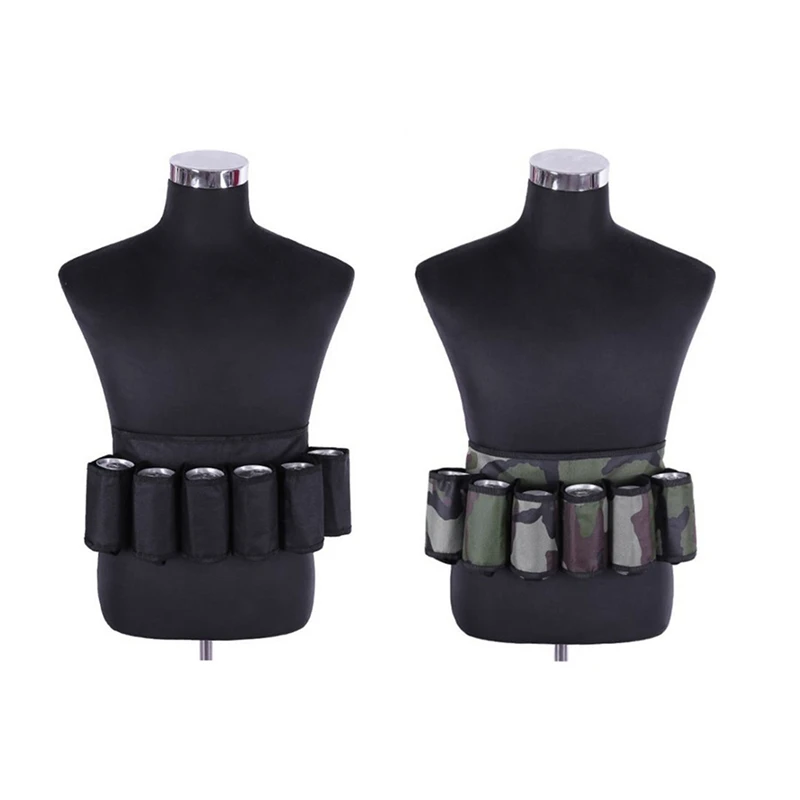 

1 Piece Beer Belt Bag Beverage Can Waist Belt Climbing Camping Hiking Holster Belt Camouflage