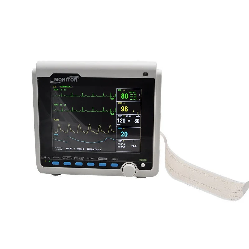 

8"TFT Color Lcd Portable Veterinary Animals Pet Cats And Dogs Blood Pressure Heart Rate Monitoring Accessories Monitor