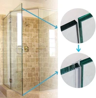 silicone rubber window sealing frameless shower door sweep seal drip rail h type 38x120 glass shower door seal strip 1 pack