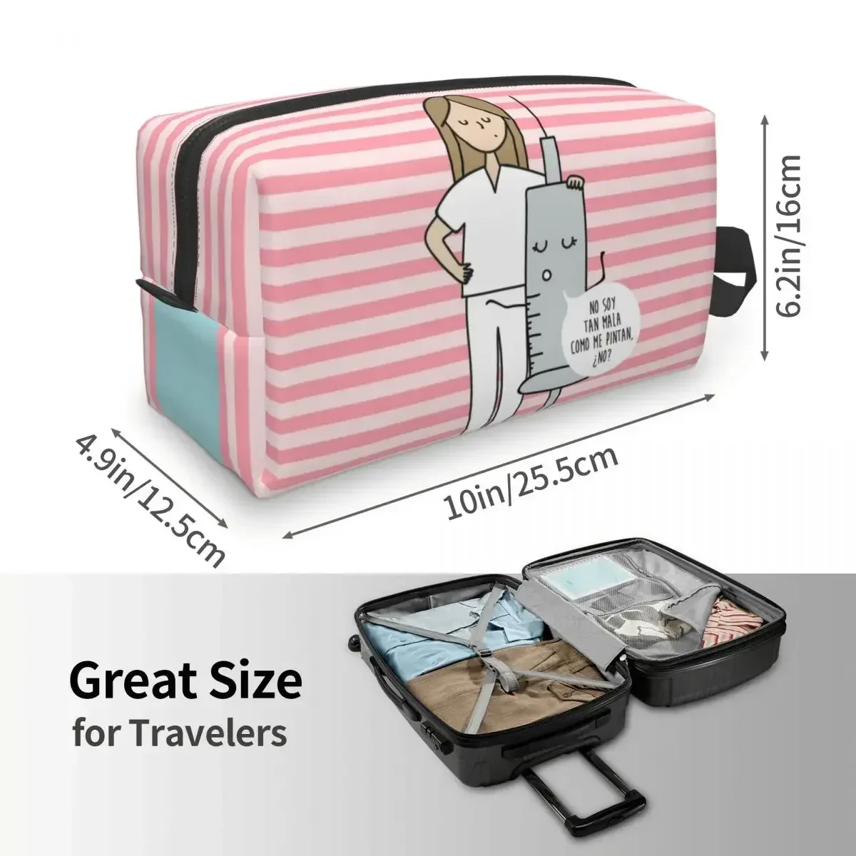 Изготовленная на заказ дорожная сумка для туалетных принадлежностей с рисунком