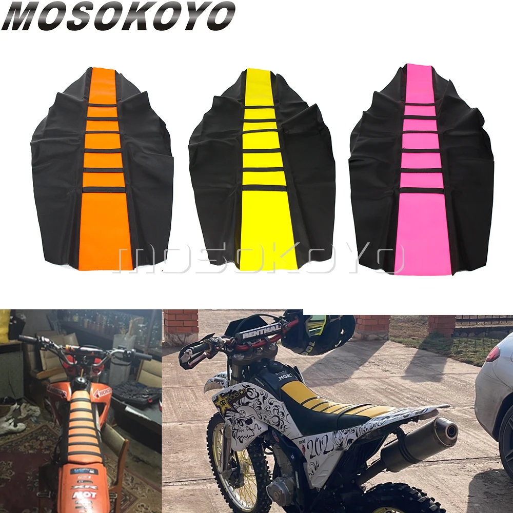 

Чехлы на сиденья для внедорожника, велосипеда-внедорожника, Supermoto Endruo, мотоциклетная Подушка с рифленым захватом для Yamaha, Suzuki, Honda, Kawasaki, EXC, XC, ...