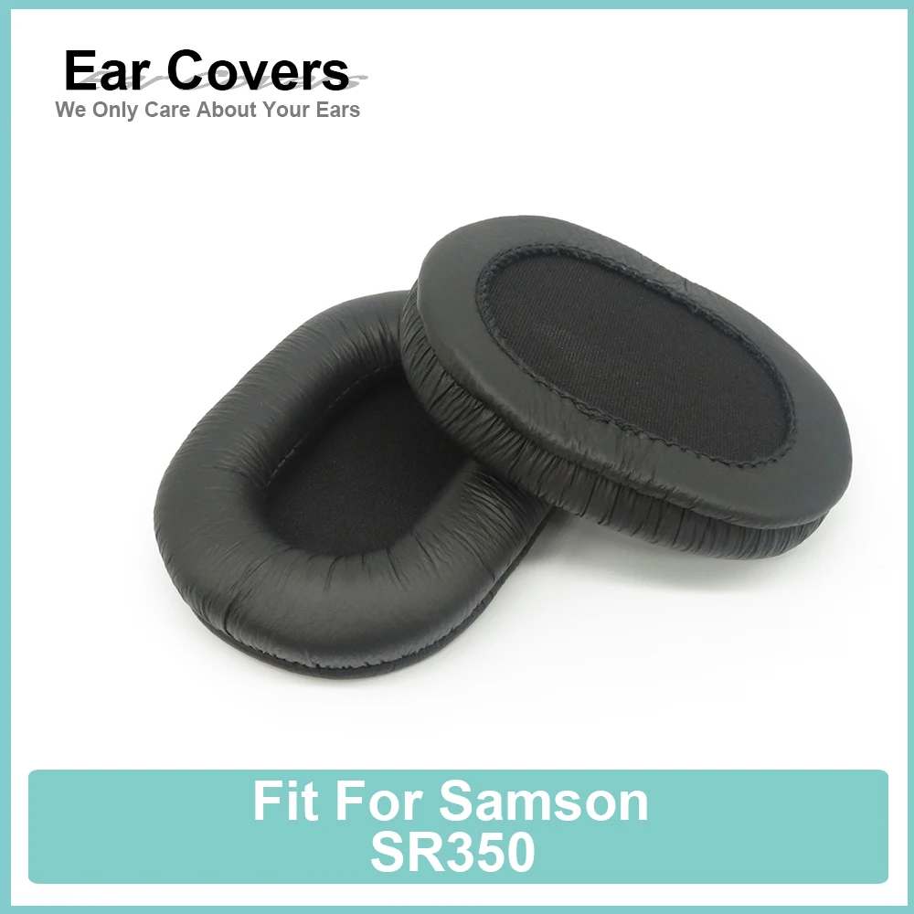 Earpads For Samson SR350 Headphone Earcushions Wrinkled Pads Foam Ear Pads Black Comfortable