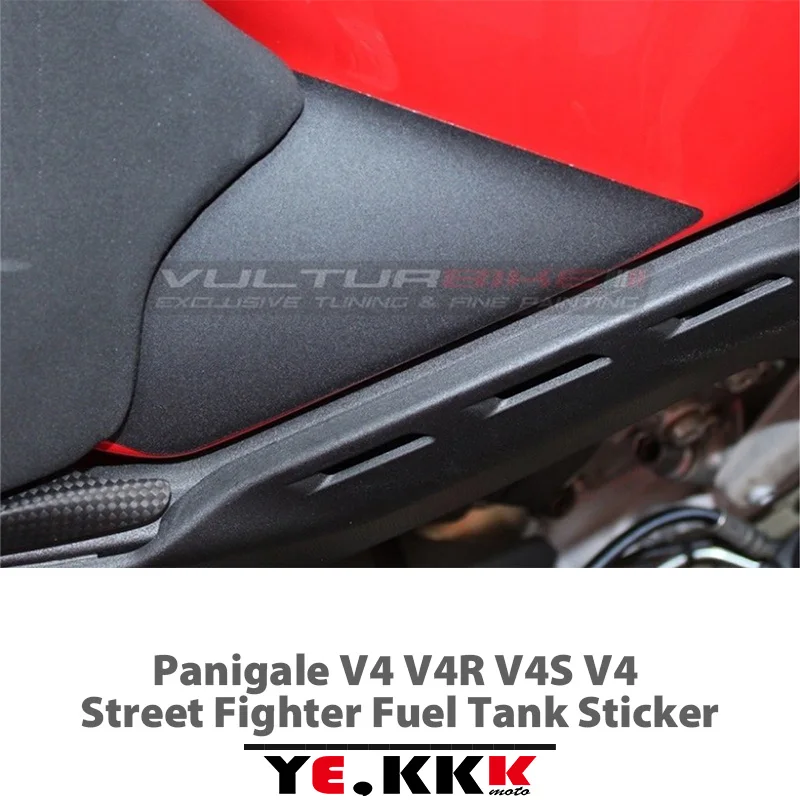 Наклейка для топливного бака Ducati Panigale V4 V4R V4S матовая черная глянцевая - купить по