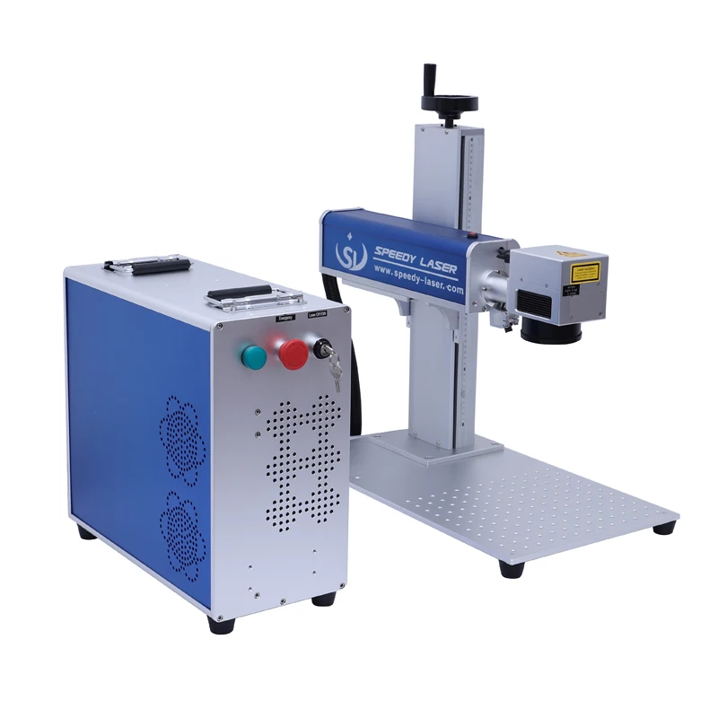 

SL-FM 20W 30W 50W 60W fiber laser marking machine small metal laser engraving machine in Europe