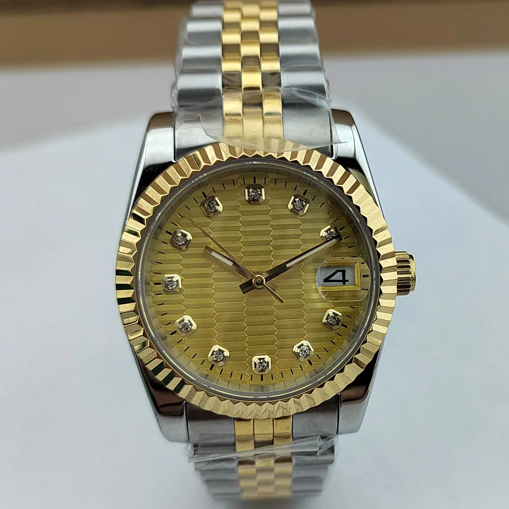 

Часы мужские автоматические, 36/39 мм, 20 АТМ, зеленый/синий