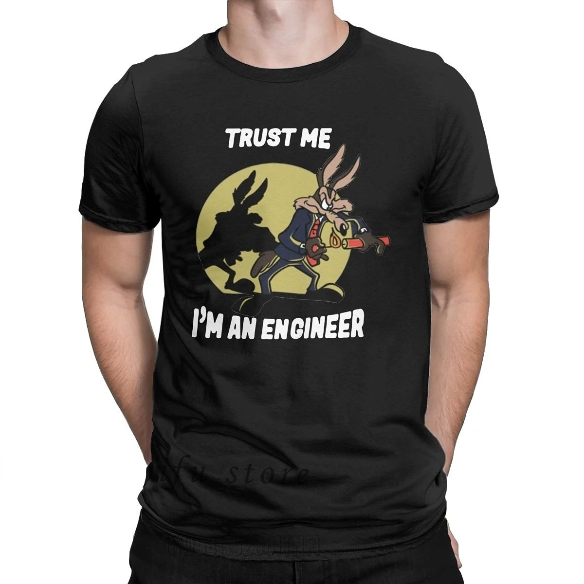 

Believe Me I Am An Engineer T Shirt Vintage Harajuku Street Round Neck Engineering Tshirt Classic Men And Women Clothes