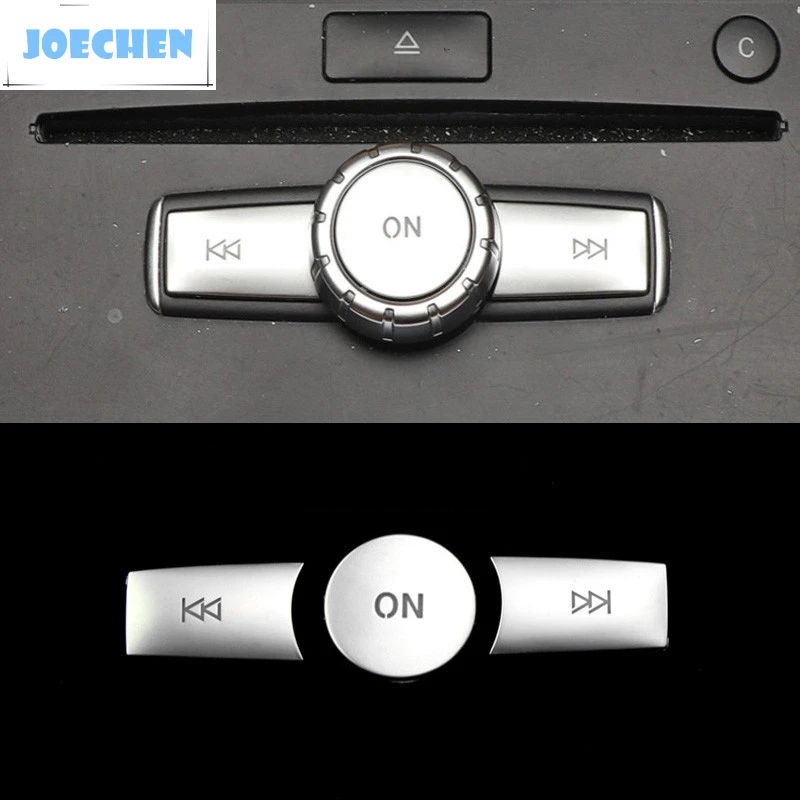 

Center Console Volume Multimedia Switch Buttons Sequins Decorative Cover Trim For Mercedes Benz GLA X156 CLA C117 Car Interior