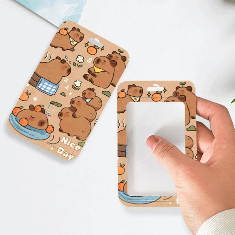 Чехол с милым мультяшным животным банковский идентификационный автобус чехол