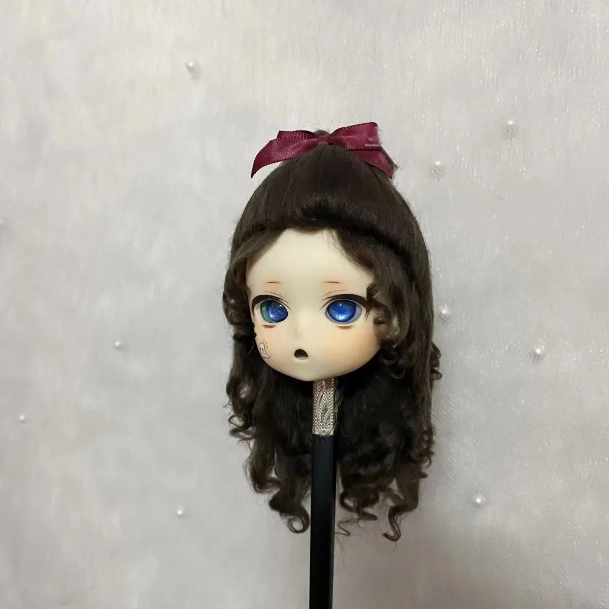 Прекрасный парик BJD 1/6 из искусственной пляжной шерсти 1/8 ob11 можно настроить