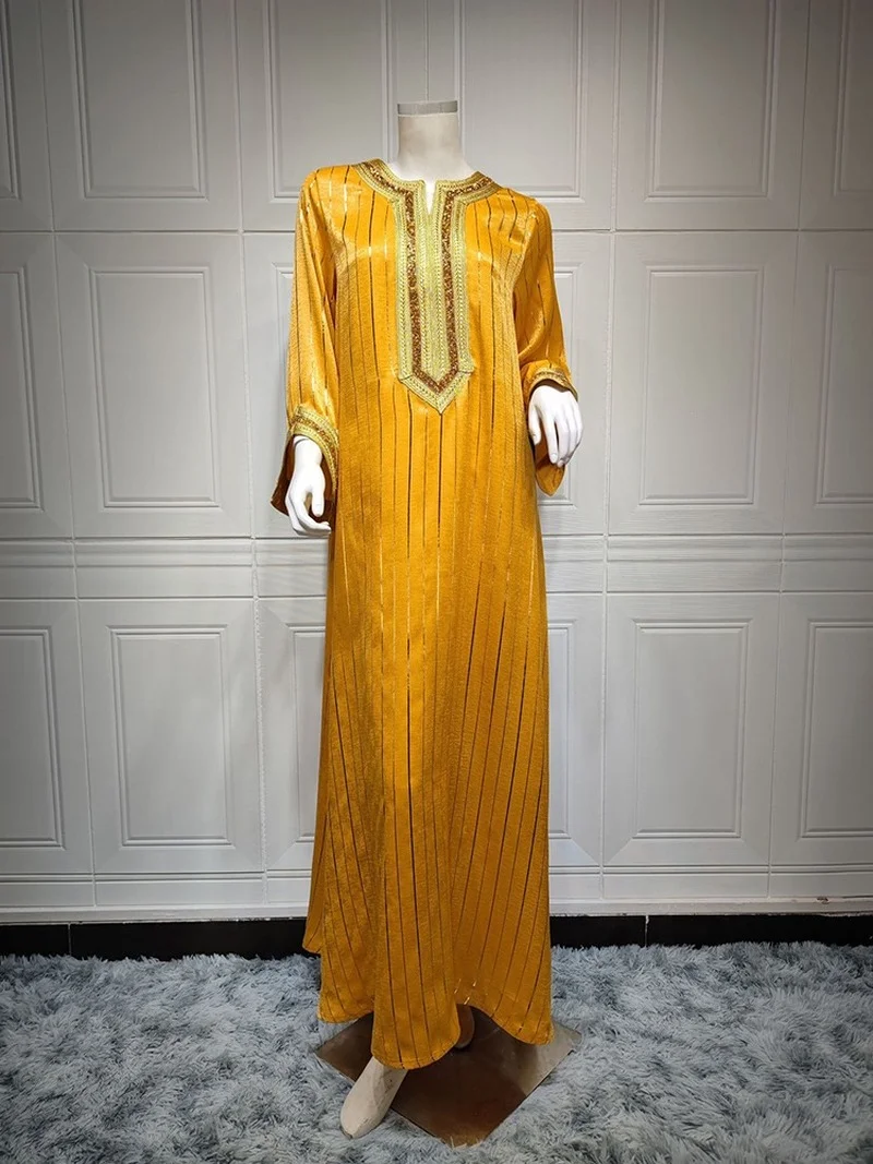 Ramadan Eid Mubarak Dubai Abaya Arabic Robe Longue Femme Kaftan Turkey Islam Muslim Hijab Long Dress African Dresses For Women