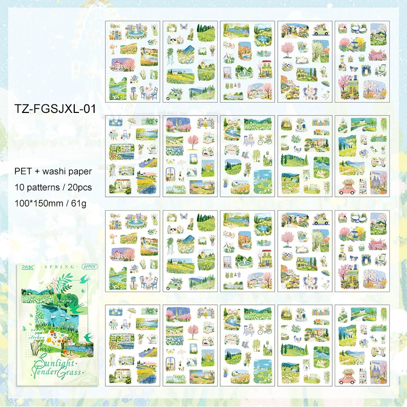 

JIANWU Коллекция "Четыре Сезона" наклейки для творчества