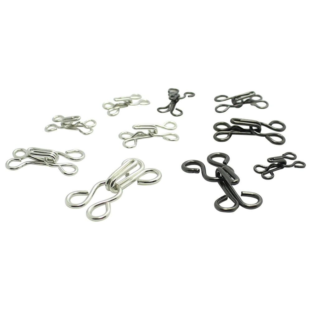 

Eye Hook Sewing Hooks Closure Replacement Sew Clothing Eyes Pants Closures Fasteners Bikini Skirt Snaps Connector Buckle Metal