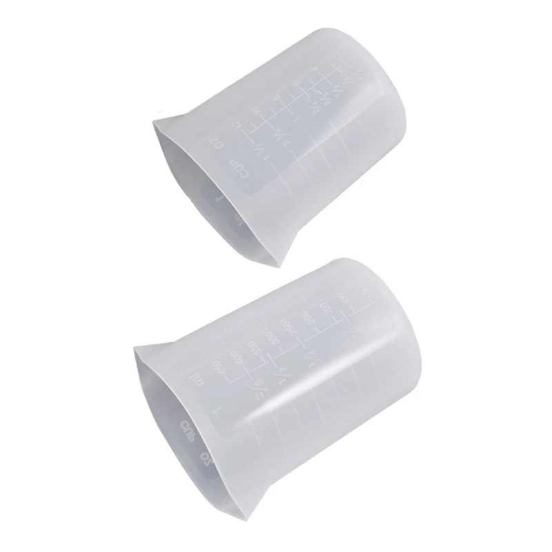 

Silicone Measuring Cup for Resin,Mixing Cup for Jewelry Making Paint Pouring Cup
