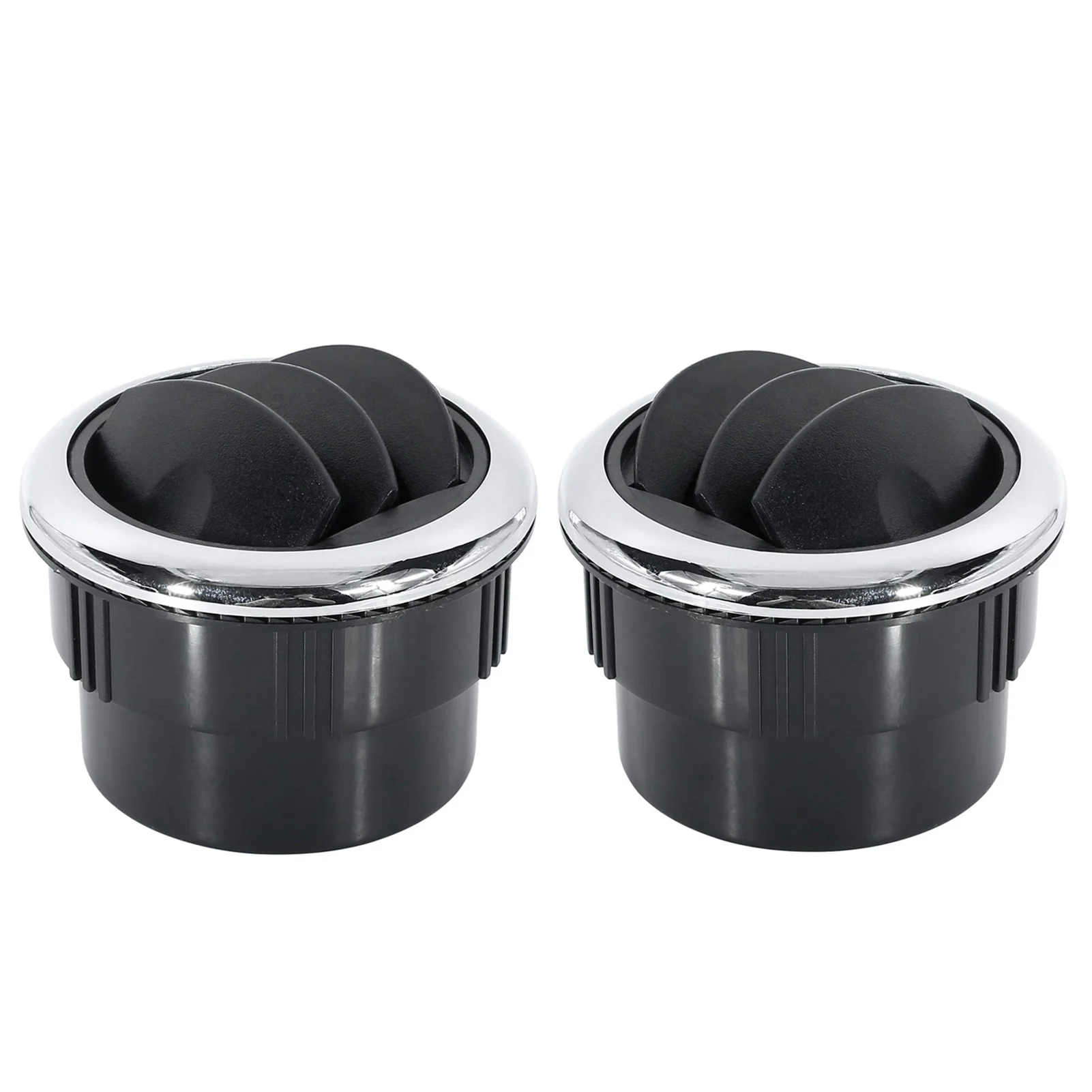 

2 PCS Dashboard Air Conditioning Deflector Side Roof Air Black Vent Outlet Dash Vent Exhaust Grille For RV Trailer Boats Yacht