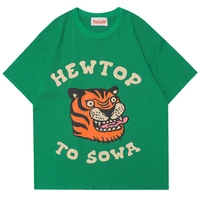 t shirt for men the year of tiger print cotton o neck men t shirt 2022 short sleeve harajuku streetwear casual oversized t shirt