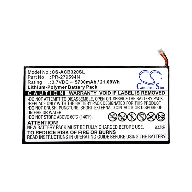 

Applicable Ac er Ac er Iconia One 10 B3-A20 A5008 tablet battery