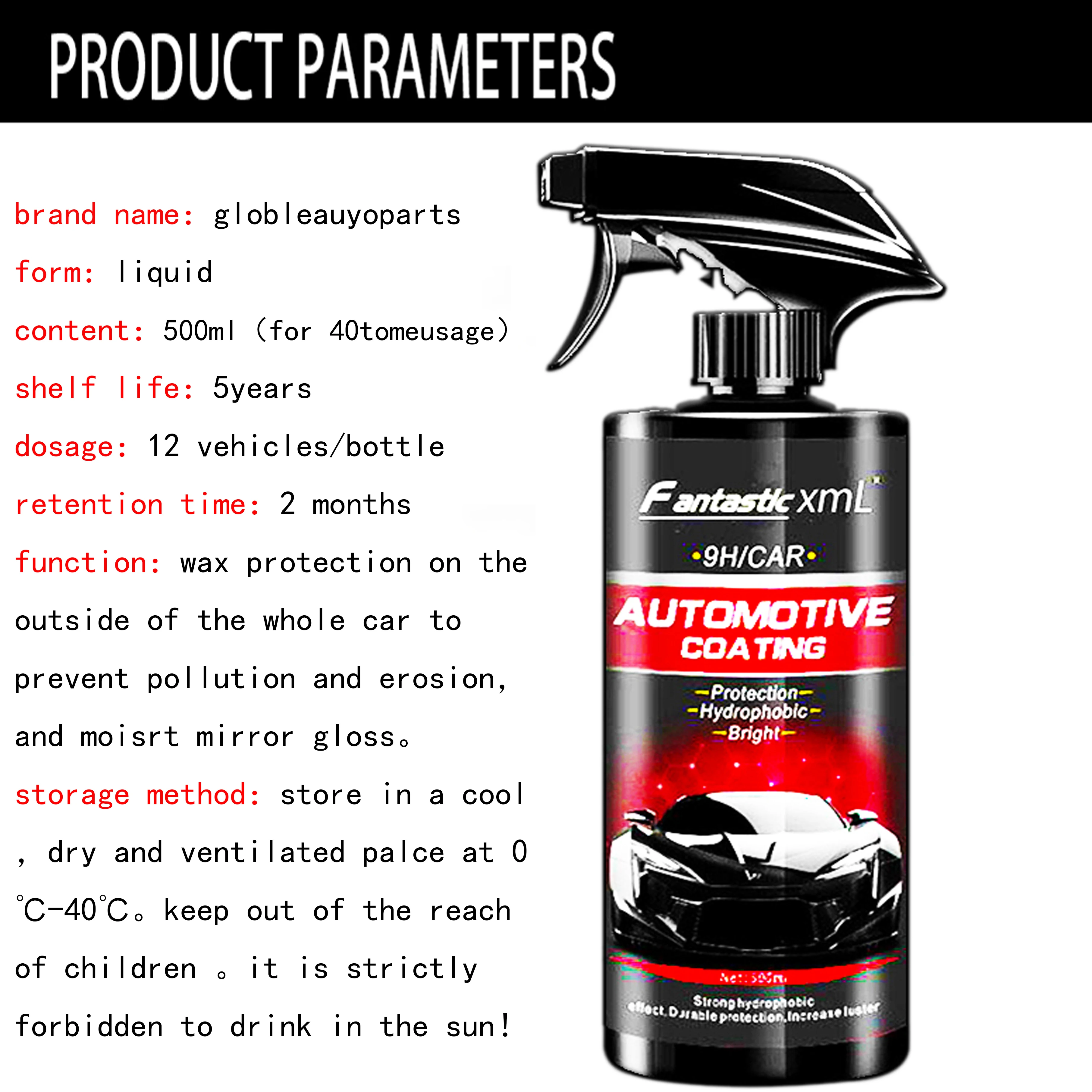 Керамическое покрытие для автомобильного детейлинга с твердостью 9H товары