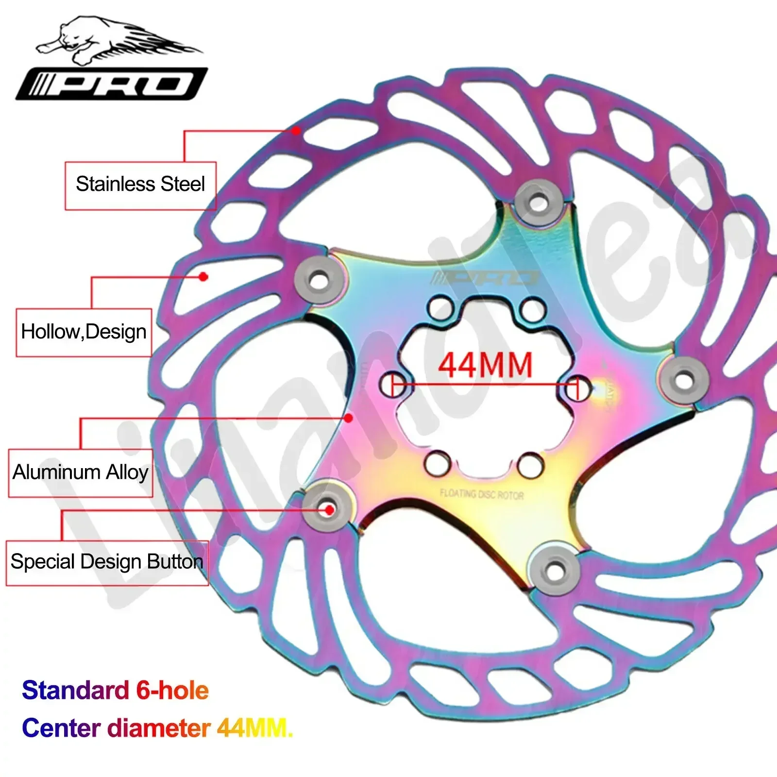 Подвижный ротор IIIPRO для горного велосипеда 140/160/180/203 мм гидравлические дисковые