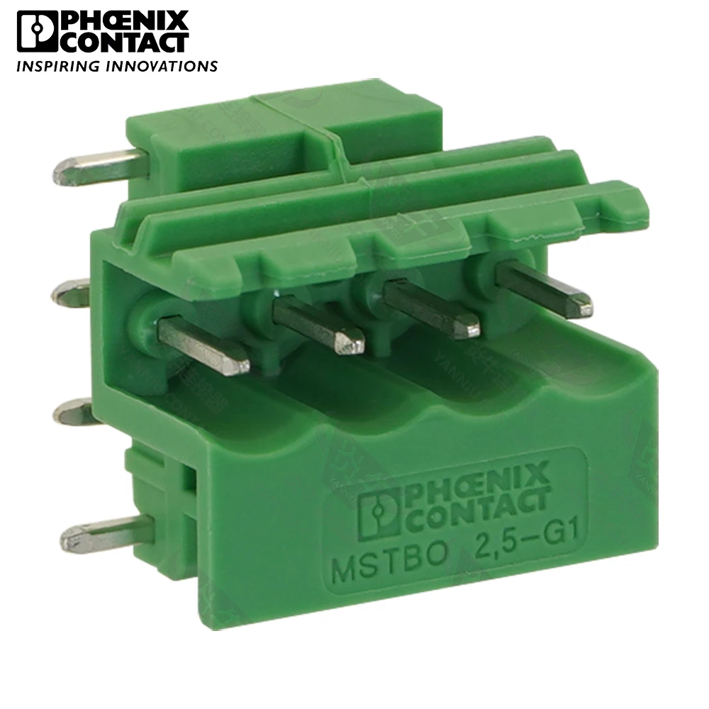 

Оригинальный подлинный контактный разъем Phoenix 5,0 мм, подключаемый штепсельный блок для печатной платы, 4-контактный MSTBO 2,5 G1L 5,0 1861060 12A 320V
