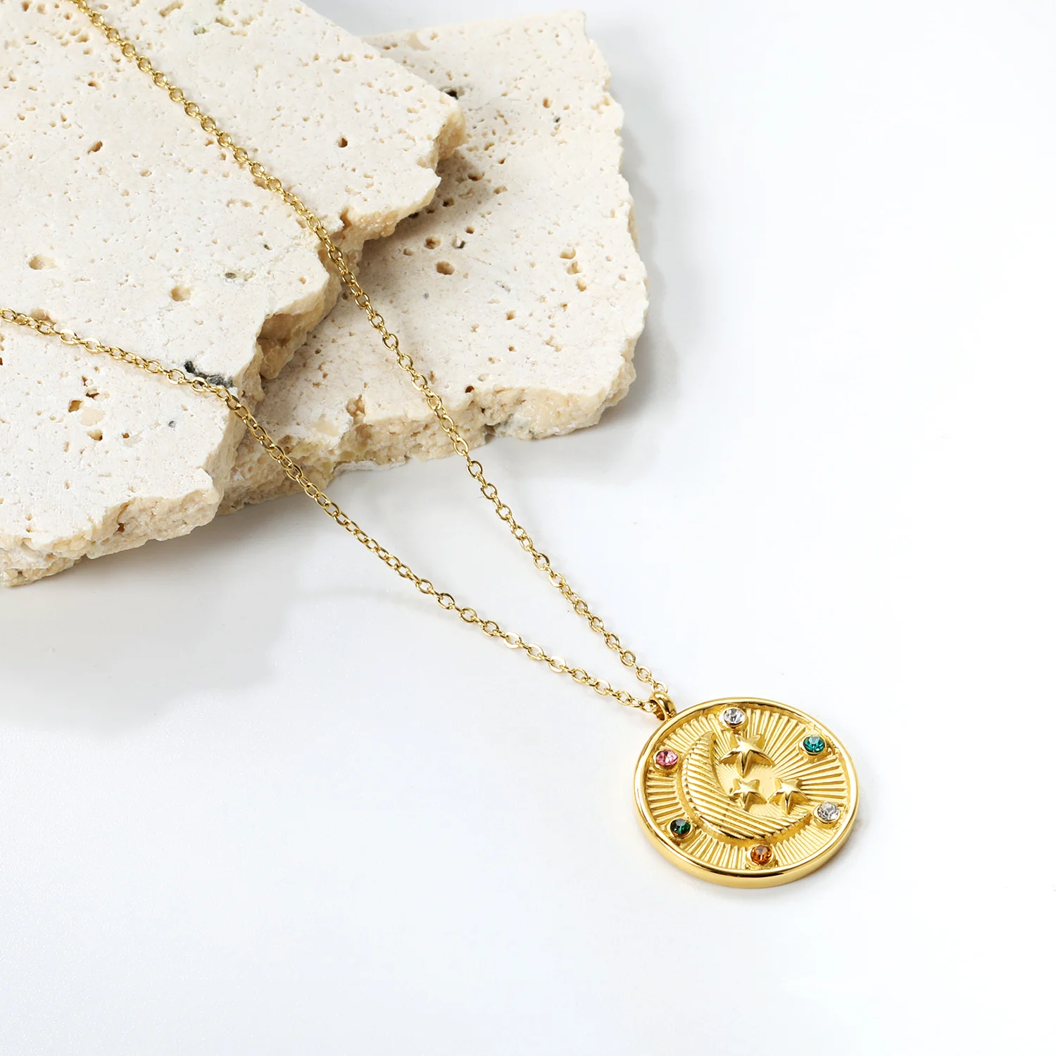 ASONSTEEL китайский стиль 18-каратное позолоченное ожерелье с подвеской Древо жизни и