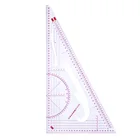Многофункциональная линейка для шитья, треугольная Шкала 1: 345, линейки для изготовления узоров, изгиб, измерительные инструменты для шитья одежды своими руками
