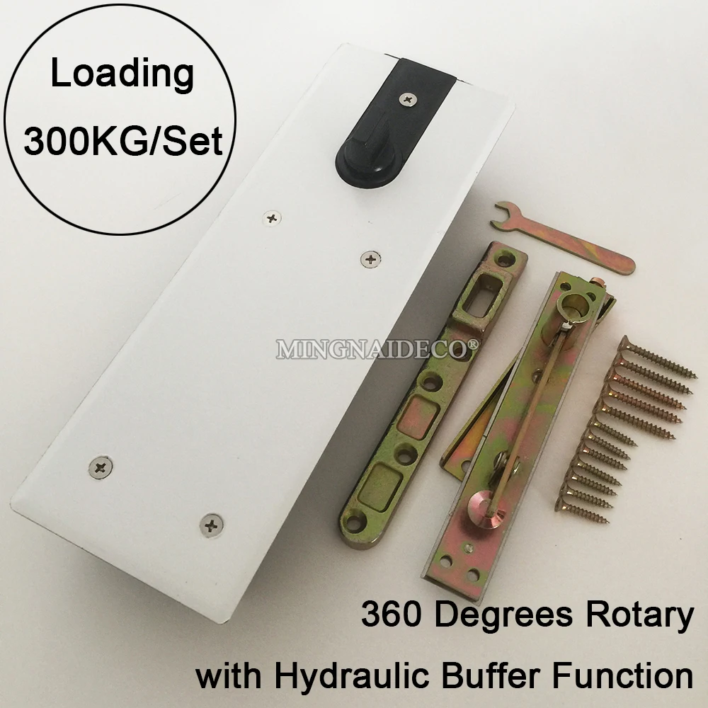 1 комплект тяжелых дверных петель 360 ° Поворотная петля с гидравлической буферной