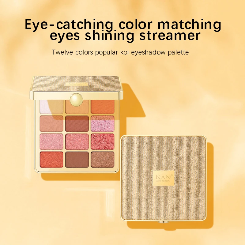 

Eye Shadow Palette High Color Rendering Three-dimensional Waterproof Glitter Lasting Highlighter Blush Maquillaje Cosmetics