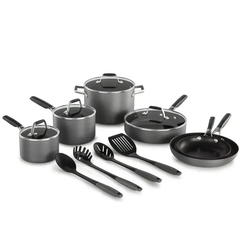 

Select by AquaShield Nonstick Cookware, 14-Piece Set Cooking Pot Sets for Effortless Cooking