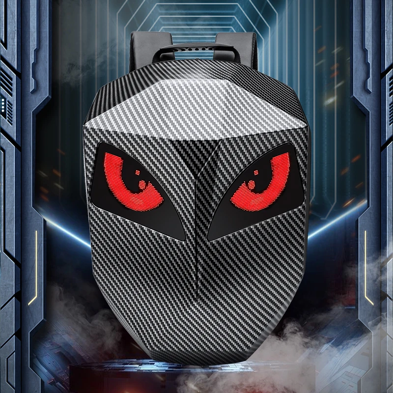 LOY светодиодный Knight Велоспорт рюкзак с глазами мотоциклетный шлем Bluetooth