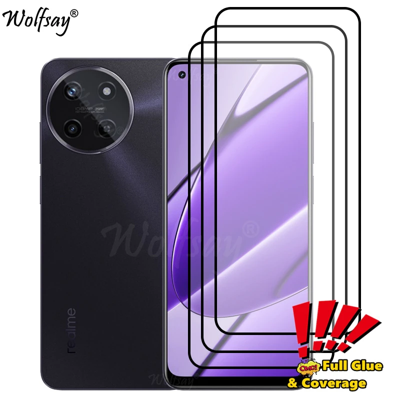 

Full Cover Whole Glue Screen Protector For Realme 11 4G Tempered Glass For Realme 11 4G Glass For Realme 11 4G Glass 6.4 inch