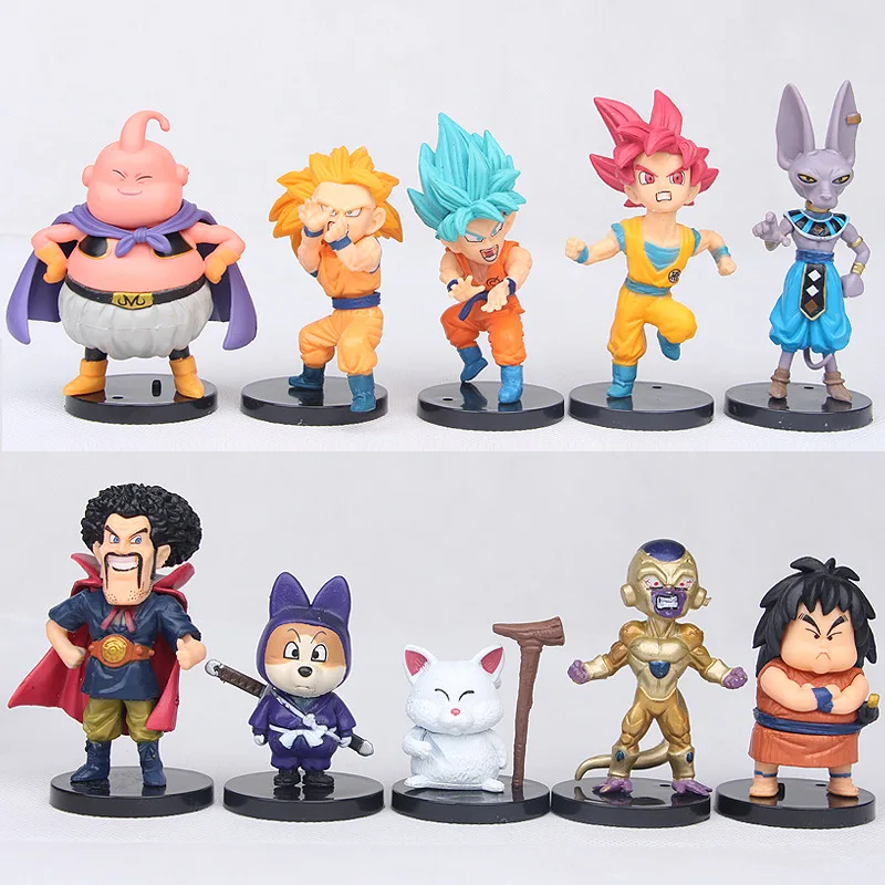 

Dragon Ball Z Battle of Gods Goku Beerus Vegeta Buu Super Saiyan Frieza Doll Gifts Toy Model Anime Figures